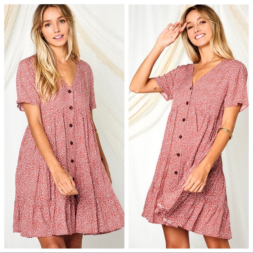 ✨LAST ONE✨Boho Chic floral Tiered dress - Picture 5 of 6